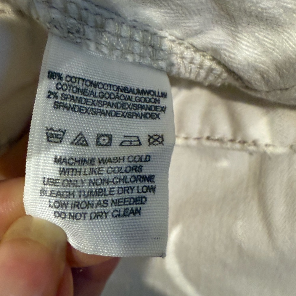 Free People Cream Denim Pants - Picture 7 of 9